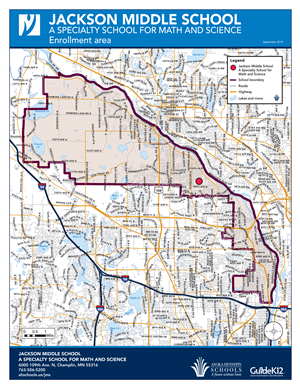 JMS enrollment area map 